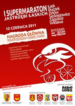 I Supermaraton Jastrzębi Łaskich - plakat