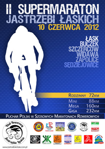 II Supermaraton Jastrzębi Łaskich - plakat