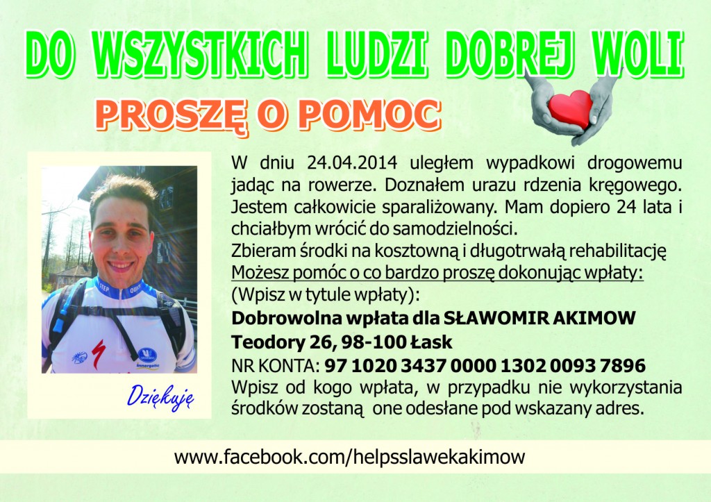 Pomoc dla Sławka Akimowa